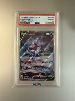 PSA 10 Suicune V GG38/GG70 Pokemon Sword Shield Crown Zenith Galarian Gallery - Image 1