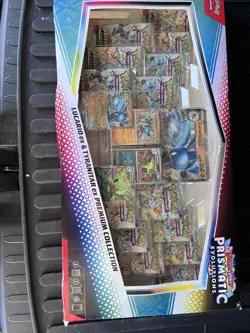 Pokemon TCG Prismatic Evolutions Lucario ex and Tyranitar ex Premium Collection - Image 1