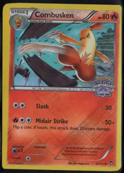 Pokemon Combusken 13/111 State/Province/Territory Championships Promo MISCUT - Image 1