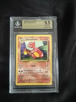 Charmeleon 24/102 1999-2000 CGC 9.5 MINT + Pokemon Base Set Uncommon WOTC - Image 1