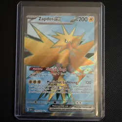 Pokemon TCG Zapdos ex 192/165 Scarlet & Violet 151 Full Art Ultra Rare Holo - Image 1