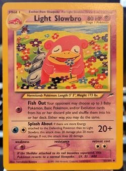 Pokemon Neo Destiny Light Slowbro Uncommon 51/105 LP/NM Condition - Image 1