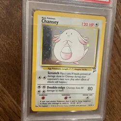 Pokemon Chansey Base Set 2 Holo Rare #3 PSA 9 Mint - Image 3