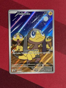 Pokemon TCG Helioptile Mega Evolution #143/132 Illustration Rare Mint - Image 1