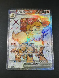 Pokemon TCG: Arcanine EX 224/198 - Scarlet & Violet Base Set - Ultra Rare - Image 1