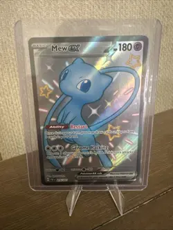 Pokemon TCG Mew EX 216/091 Paldean Fates Full Art Shiny Ultra Rare - Image 1