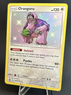 Oranguru SV44/SV94 Hidden Fates: Shiny Vault Holo BABY SHINY POKEMON TCG [NM] - Image 3