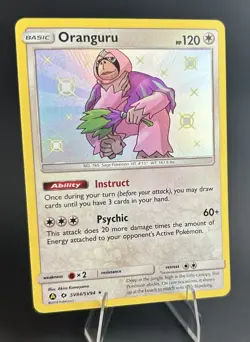Oranguru SV44/SV94 Hidden Fates: Shiny Vault Holo BABY SHINY POKEMON TCG [NM] - Image 4