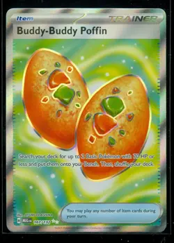 Pokemon BUDDY-BUDDY POFFIN 167/132 - Mega Evolution - RARE FULL ART - MINT - Image 1