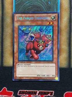 Yugioh The Fabled Cerburrel HA04-EN008 Secret Rare 1st Ed NM - Image 1