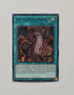 Yugioh The Claw Of Hermos DLCS-EN064 Ultra Rare 1st Edition Blue - Image 1