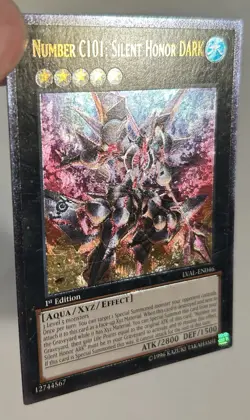 Number C101: Silent Honor DARK LVAL-EN046 Ultimate Rare 1st Edition LP - Image 3