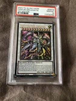 2023 YU-GI-OH! VASM-VALIANT SMASHERS #EN019 CENTUR-ION LEGATIA PSA 10 - Image 1