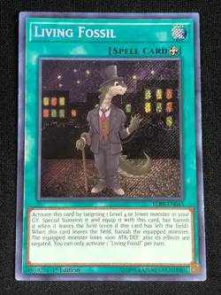 YUGIOH LIVING FOSSIL BLRR-EN015 1ST SECRET NM - Image 1