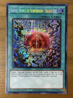 Yu-Gi-Oh - Sinfull Spoils of Subversion-Snake-Eye - MP24-EN104 - Prismatic Rare - Image 1