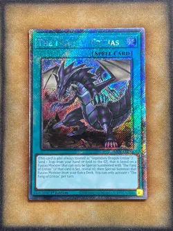 Yugioh The Fang of Critias RA04-EN255 Platinum Secret Rare 1st Ed NM - Image 1