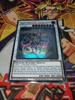 Red Dragon Archfiend gfp2-en182 1st Edition (NM) Ghost Rare Yu-Gi-Oh! - Image 2