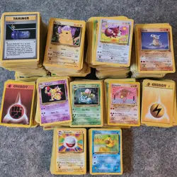 Pokemon Vintage WoTC 125+ Card Collection Lot Rare Uncommon Common - Image 1