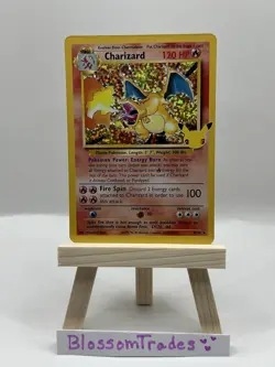 Pokemon TCG Charizard 4/102 Celebrations Classic Collection Holo Card - NM - Image 2