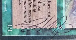 Vintage MTG Magic The Gathering Card Elvish Hunter Signed Susan Van Camp 1994 - Image 3