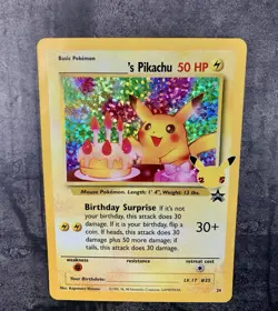 Pokemon TCG Birthday Pikachu Celebrations Classic Collection Promo Card - Image 3