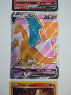 Pokemon Holo Promo Card Lot 3 Lance's Charizard V SWSH133 050 Charmander SWSH092 - Image 3