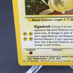 Raichu Fossil 14/62 Pokemon TCG Card Holo Rare WOTC Vintage 1999 - Image 3