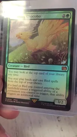 Magic: The Gathering Final Fantasy Foil Traveling Chocobo Mythic Card 0210 - Image 2