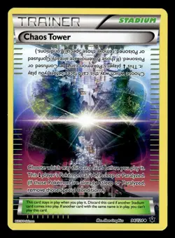 Chaos Tower 94/124 Reverse Holo XY Fates Collide Pokemon Card - Image 1