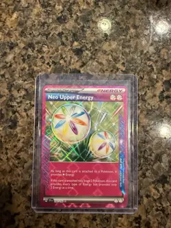 Pokemon Temporal Forces NM Rare Holo Ace Spec Special #162 Neo Upper Energy Card - Image 1