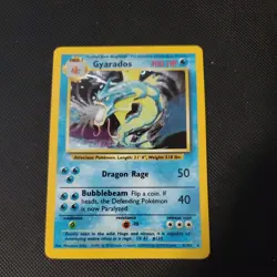 LP + Gyarados Holo - Base Set - 6/102 - Vintage WOTC Pokemon Card -Condition - Image 1
