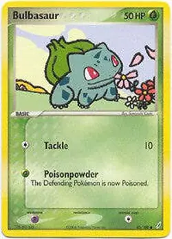 Pokemon EX Crystal Guardians 45/100 Bulbasaur Card - Image 1
