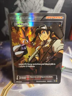 Pokemon Card, blacksmith Full Art/ Alt Art Black Star Promo 88a/106 - Image 1