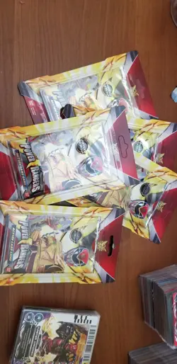 Power Rangers Action Card Game 2013 bundle - 40+ Foil Card 5 packs + 1 case - Image 3