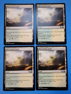4x Blossoming Sands Core Set 2021 Mtg Magic Gathering Card Dual Land Mana 244 - Image 1