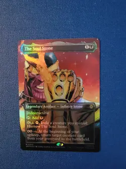 The Soul Stone (Borderless) Marvel's Spider-Man Foil Near Mint 0243 - Image 1