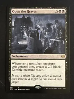 1x Open Graves (97) Starter Commander Deck LP MTG Magic the Gathering x1 MKE - Image 1