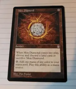 Magic The Gathering MTG Mox Diamond from Stronghold (never played) - Image 2