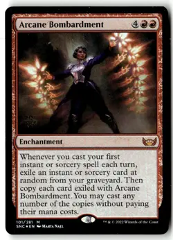 MTG Foil Arcane Bombardment - Prerelease Promos Moderately Played English - Image 1