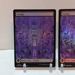 Magic The Gathering Swamp #274 Full Art Foil NM Lot Of 2 Murders At Karlov Manor - Image 2