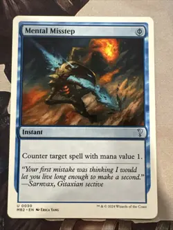 Mental Misstep (White Border) U Mystery Booster 2 30 NM - Image 1