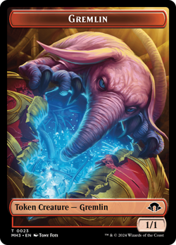Gremlin Token [Modern Horizons 3 Tokens] Magic MTG - Image 1