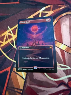 Blood Moon (Anime Borderless) Wilds of Eldraine: Enchanting Tales Regular - Image 1