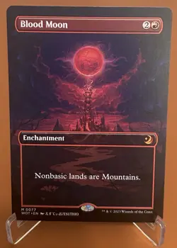 Blood Moon (Anime Borderless) Wilds of Eldraine: Enchanting Tales Regular - Image 1