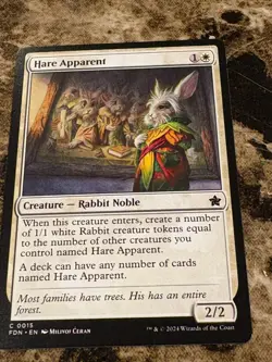 HARE APPARENT Magic the Gathering MTG Foundations - Image 1