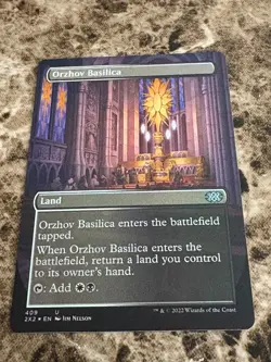 ORZHOV BASILICA Magic the Gathering MTG Double Masters Borderless Foil - Image 1