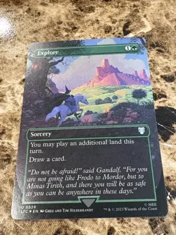 EXPLORE Magic MTG Lord of the Rings LTR Borderless Foil - Image 1