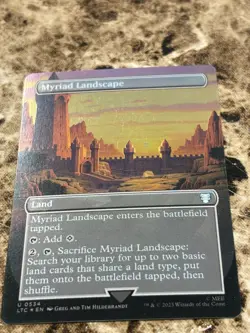 MYRIAD LANDSCAPE Magic MTG Lord of the Rings Borderless Foil - Image 1