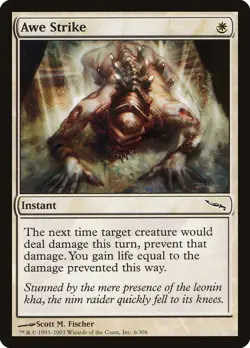 Magic the Gathering (mtg): MRD: Awe Strike (x 4) - Image 1