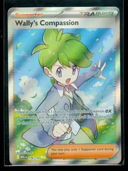 Pokemon WALLY'S COMPASSION 176/132 - Mega Evolution - RARE FULL ART - MINT - Image 1